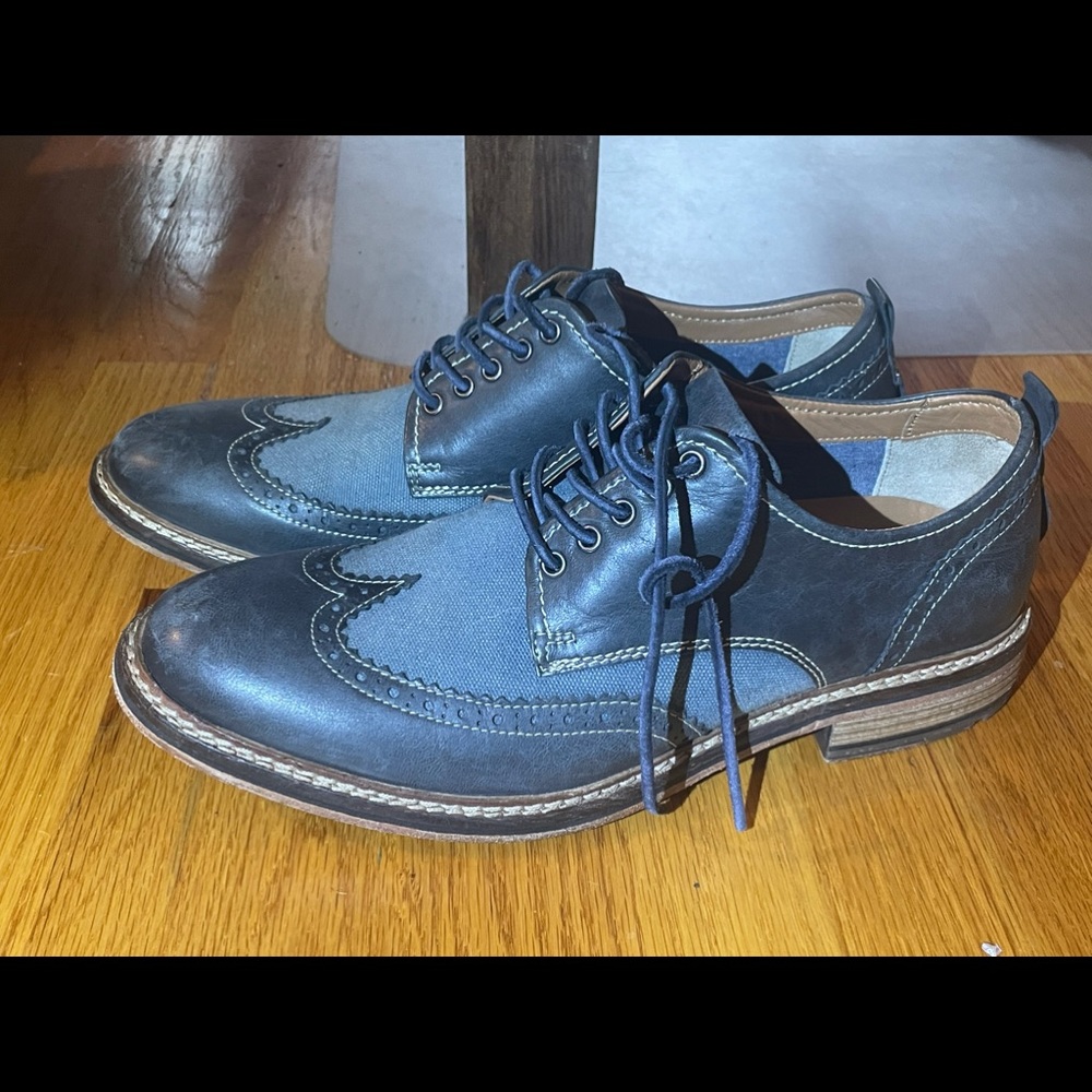 Lucky Brand Navy Blue Oxford Men’s Shoes